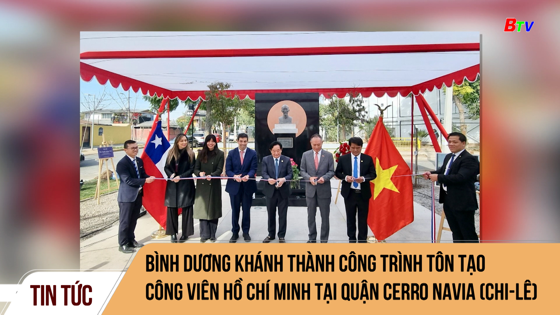 Bình Dương khánh thành công trình tôn tạo công viên Hồ Chí Minh tại Quận Cerro Navia (Chi-lê)